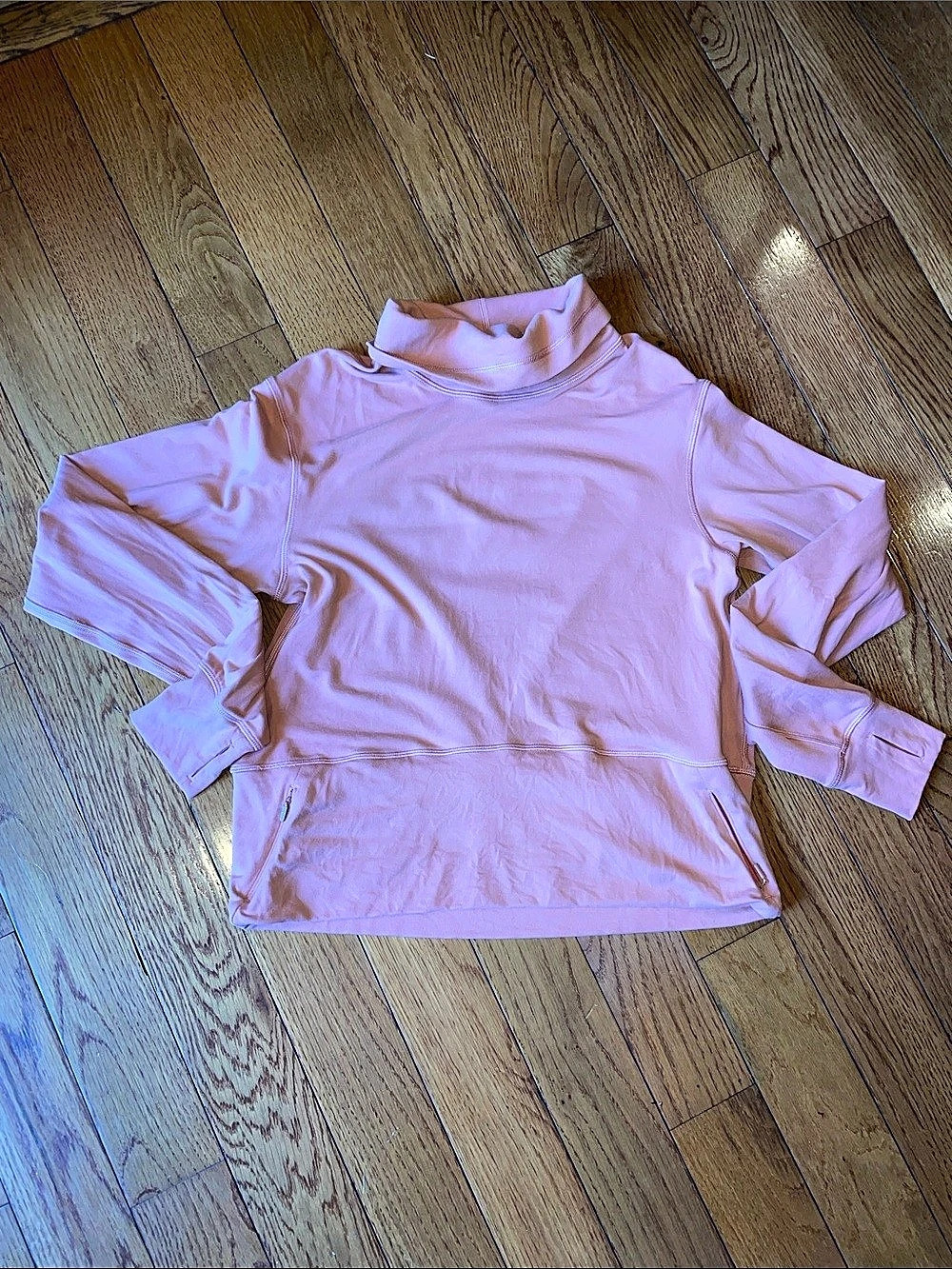 lululemon Softstreme Turtleneck Pullover Pink Long Sleeve